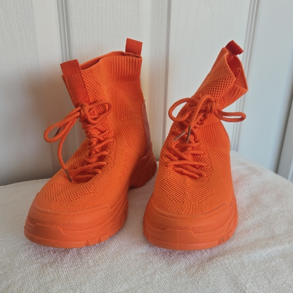 Women's Boots, Orange, Size 8